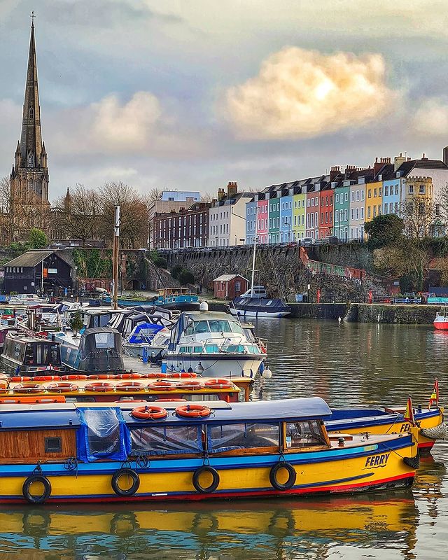 Bristol Harbour and St Mary Redcliffe